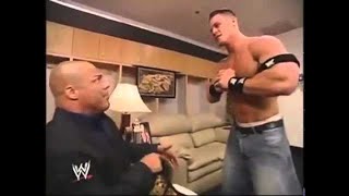 John Cena Goes After Kurt Angle Backstage