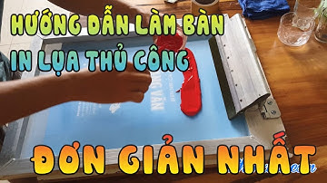 Hướng dẫn cách làm bàn in lụa thủ công ĐƠN GIẢN NHẤT - Bộ kẹp khung lụa