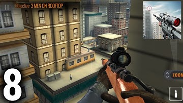 Sniper 3D: Best Gun Shooting Game - Gameplay / Walkthrough Part 8 | (IOS & Android) - 5 Man Takeout!