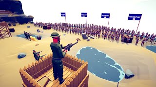 Can 250x WW2 Army Clear Enemy base? - Totally Accurate Battle Simulator TABS