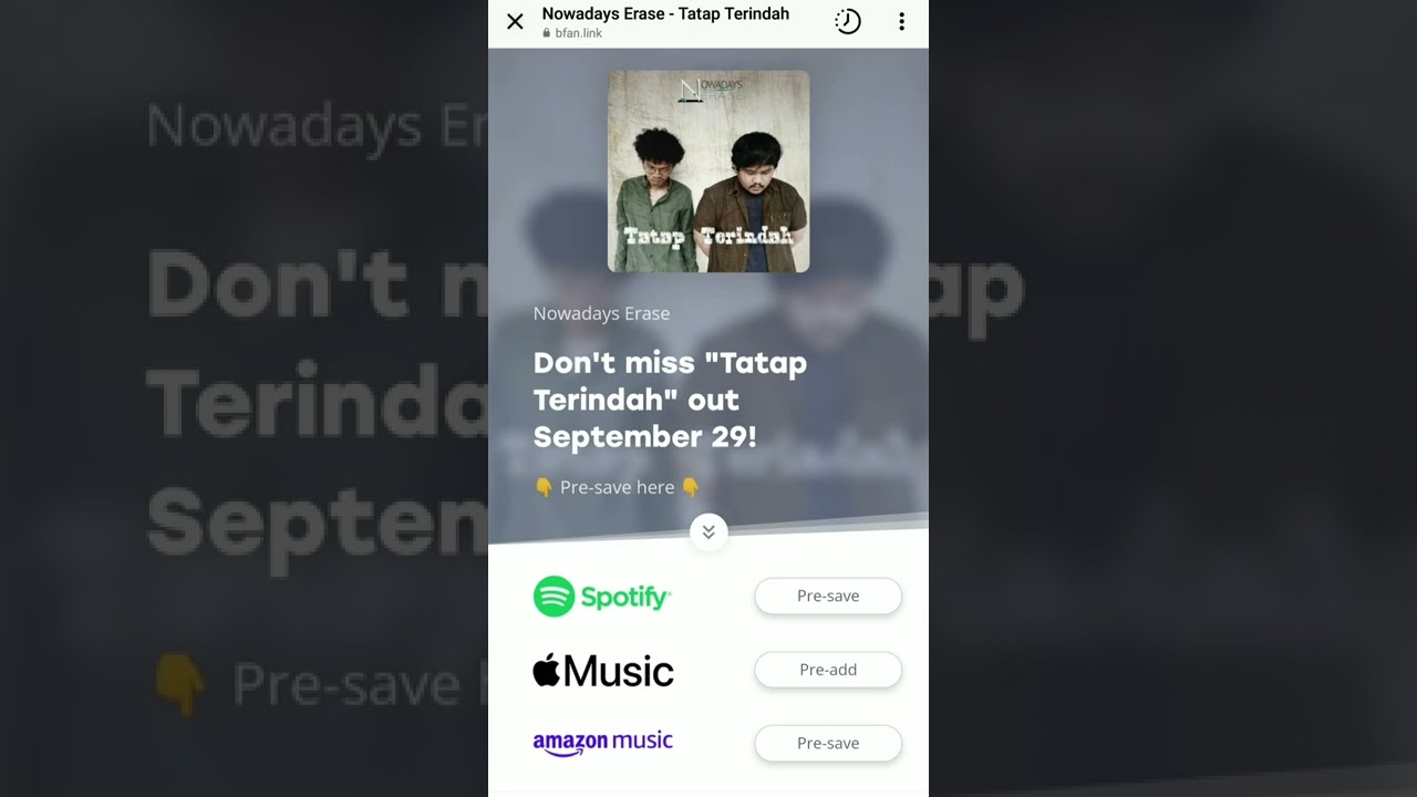 Nowadays Erase - Tatap Terindah,  29 September 2022 