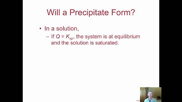 Chapter 17 Vodcast 3 Common ion effect