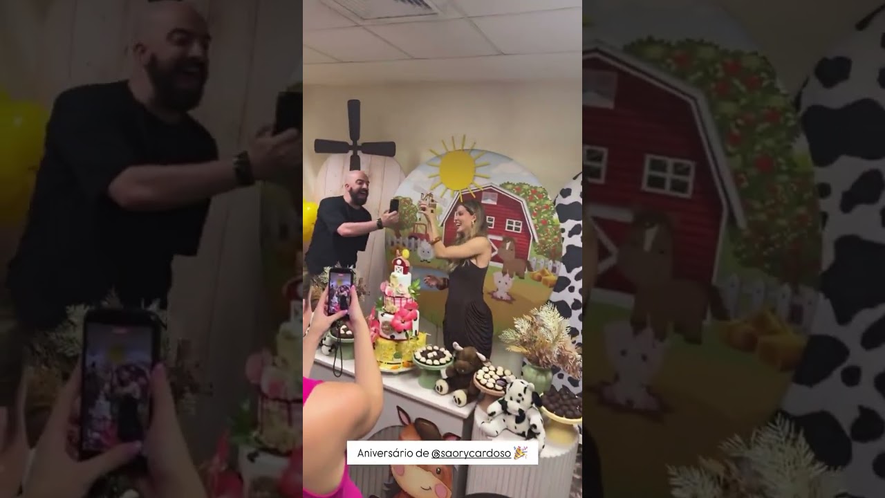 SAORY GANHA FESTINHA COM TEMA DA FAZENDA