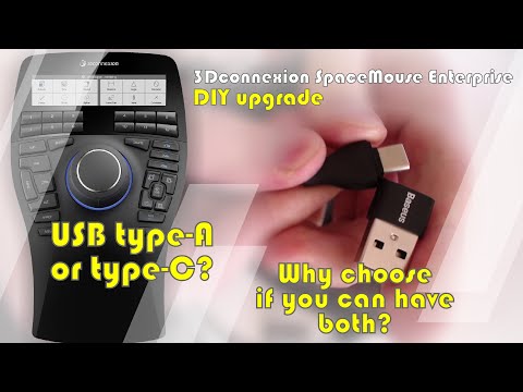 3Dconnexion SpaceMouse Enterprise with USB Type-C! (DIY upgrade)