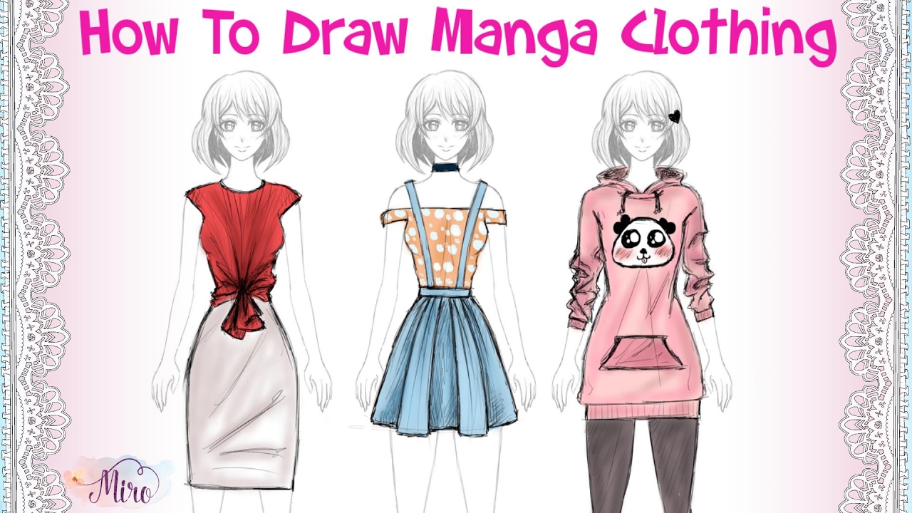 How To Draw Manga Clothing Folds Casual Outfits Step By Step