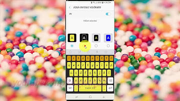 Samsung Galaxy S9 : How to Change High contrast Keyboard Color (Android Oreo)