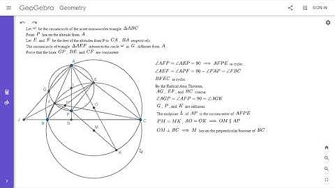 Olympiad Geometry Problem #81: Altitude, Two Circles, Concurrence