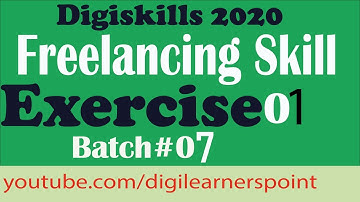 Freelancing Exercise 1 Batch 7 Solution-Digiskills 2020-Digilearnerspoint