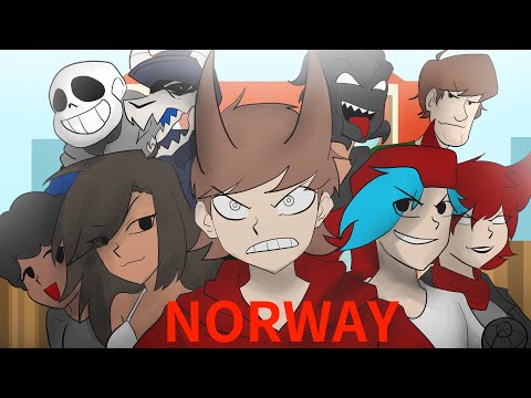 Norway But Different Characters Sing It (FNF Animation)