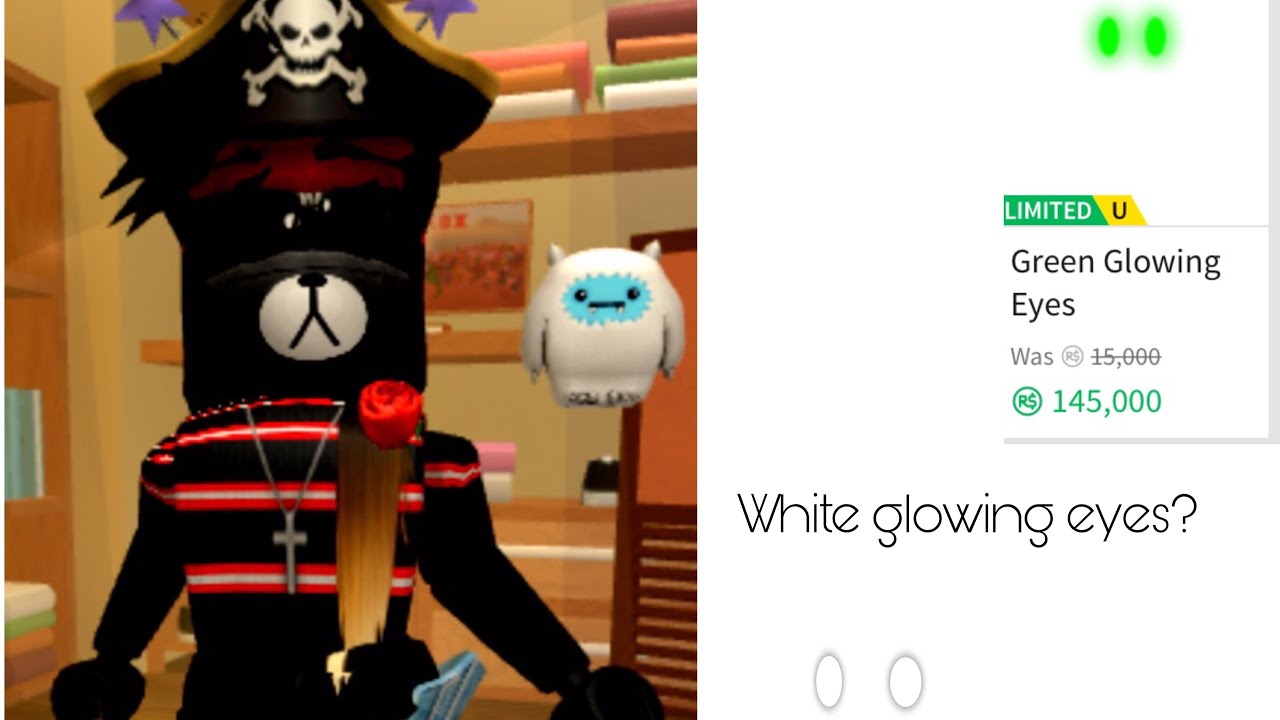 Roblox How To Get Glowing White Eyes Cheap - white glowing eyes roblox