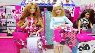 Barbie goes holiday shopping - Barbie and Bag thief - Barbie tatil  Alışverişi  yapıyor