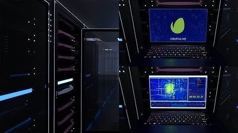 Data Center Engineer Logo Laptop (After Effects template)