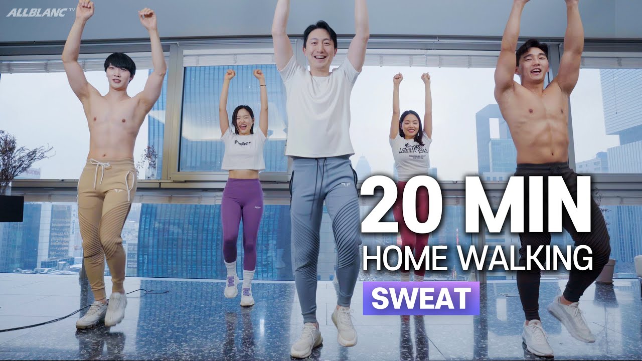 20M Indoor Fat Burning💦 Home Walking Workout(2022