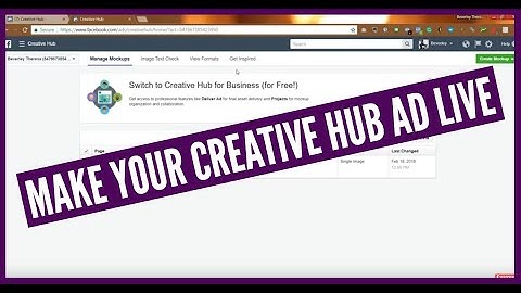 How to make a Facebook Creative Hub ad live