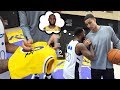 "BRO WHERE IS LEBRON?" KYLE KUZMA SIGNED MY LAKERS JERSEY IN PRACTICE!