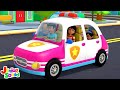 Wheels On The Police Car, Nursery Rhyme and Kindergarten Song for Kids