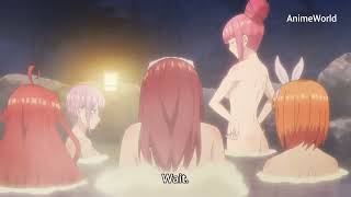 The twins take bath in the hot spring | The quintessential quintuplets episode 9