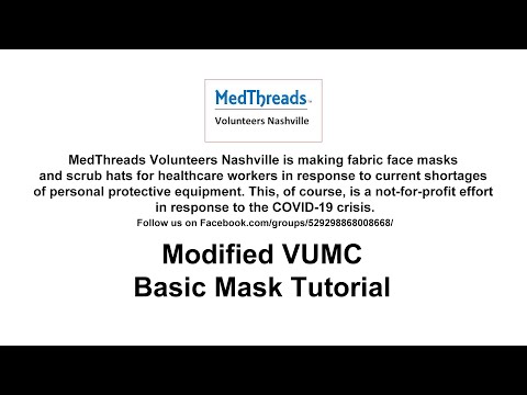 Modified VUMC Basic Mask Tutorial