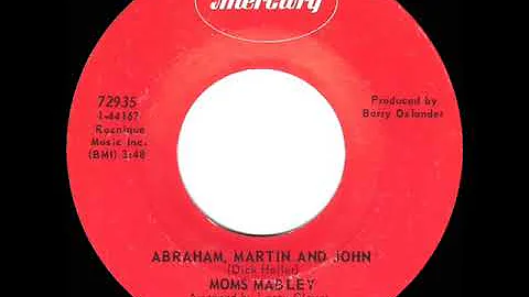 1969 HITS ARCHIVE: Abraham, Martin And John - Moms Mabley (mono 45)