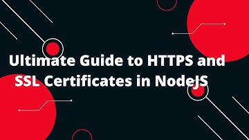 🔐 Secure Your NodeJS App with HTTPS and SSL Certificates! 🚀 | Step-by-Step Guide