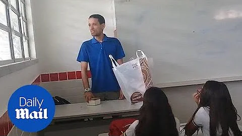 Emotional moment students surprise teacher with donations