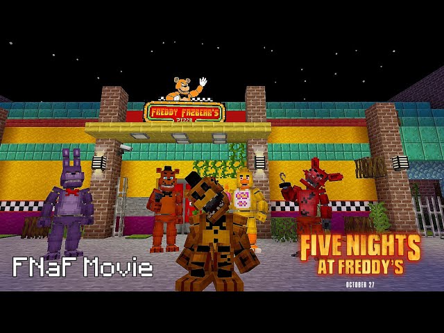 FNaF O FILME NO MINECRAFT!!!!!! Mapa Tour ( Five Nights At Freddy's) 