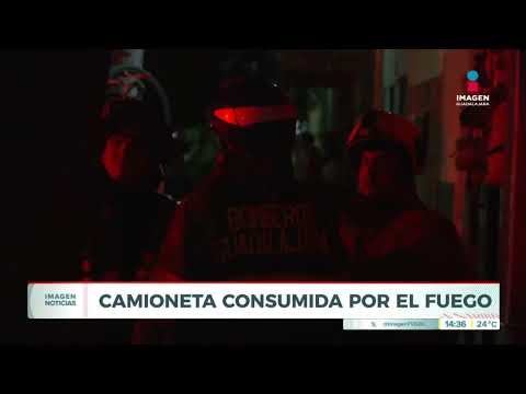 Provocan incendio de camioneta en la Col. Santa María | Noticias GDL con Carolina Martínez
