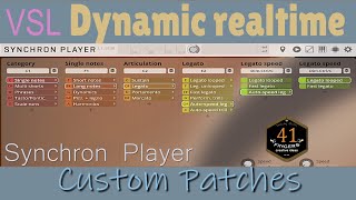 VSL Synchron Player  Creating Realtime Dynamic Presets