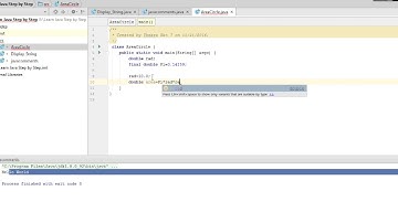 learn Java Step by Step 3  Find Area of Circle