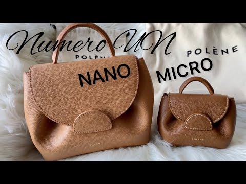 polene numero un micro bag  review, what fits, try on, nano comparison 