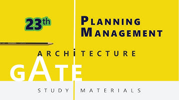 Architecture Gate study material _23_Planning Management