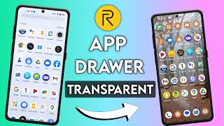 How to Transparent Realme App Drawer  | Realme app drawer transparent kaise kare | App drawer screenshot 4