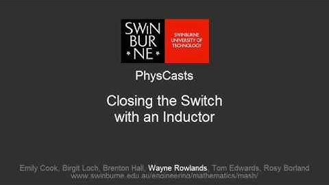 Closing the Switch with an Inductor (PhysCasts)