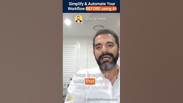 Simplify & Automate Your Workflow BEFORE Using AI #shorts