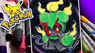 MARSHADOW! Pokemon Copic Marker Illustration!