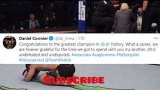 #khabib#cr7#ufc#conormcagror ufc player and celebrities reacting to khabib win and retirement