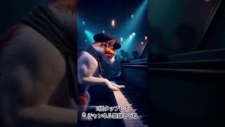 まるでアニメ映画のワンシーン。三毛猫が奏でる“夢のピアノ”🎵