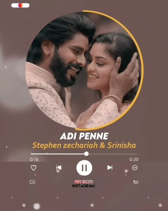 Unnodu Naanum Vazha Unnodu Naanum Saga❤||adi Penne😍||whatsapp status||aabgm