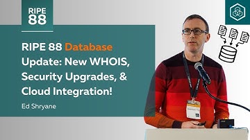 RIPE 88 Database Update: New WHOIS, Security Upgrades, & Cloud Integration!