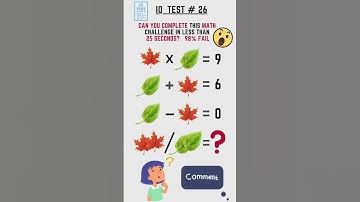 CAN YOU COMPLETE THIS MATH CHALLENGE IN LESS THAN 15 SECONDS?  98% PEOPLE FAIL 😱  #shorts #mathgames
