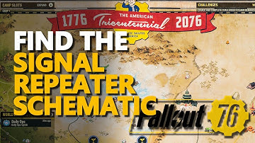 Find the Signal Repeater Schematic Fallout 76