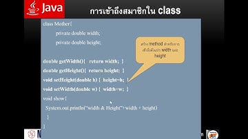 JAVA 077 การเข้าตัวแปรใน superclass