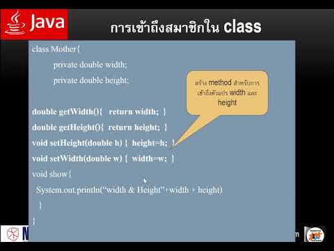 JAVA 077 การเข้าตัวแปรใน superclass