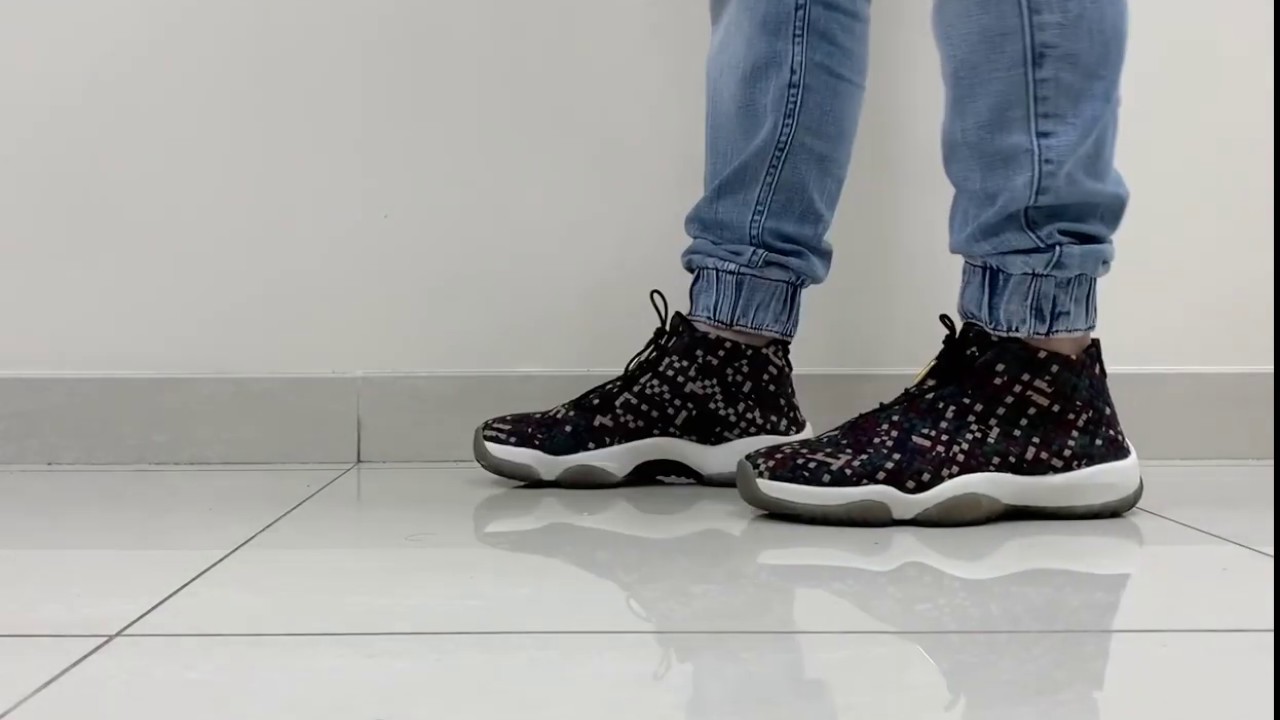 Nike Air Jordan future camo on feet