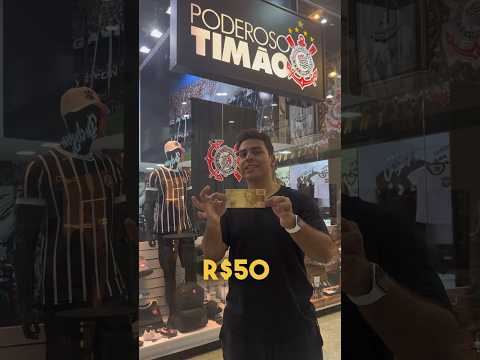 O QUE COMPREI COM 50 REAIS NA LOJA DO CORINTHIANS? #shorts #corinthians #shortsbrasil #timão