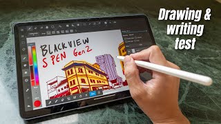 S Pen Gen 2 with Blackview Tab 18 (drawing and writing test)