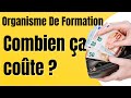 Combien cote la cration dun organisme de formation en france 