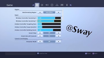 I Tried Chronic Sway’s Settings.....