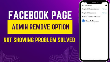 Facebook page admin remove option not showing solved | this admin is pending removal facebook page