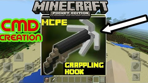 🔥WORKING GRAPPLING HOOK|| COMMAND BLOCK CREATION IN MCPE
